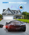 Solar Wireless Driveway Alarm System With 2600 Ft Range 36 Melodies Five Volume Levels Weatherproof Motion Sensor on driveway