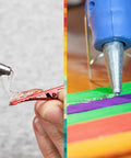 Using Hot Glue Gun Sticks Pack 60 Count Mini 4 Inch Sticks For DIY Projects Clear Dual Temp Non Toxic on craft items