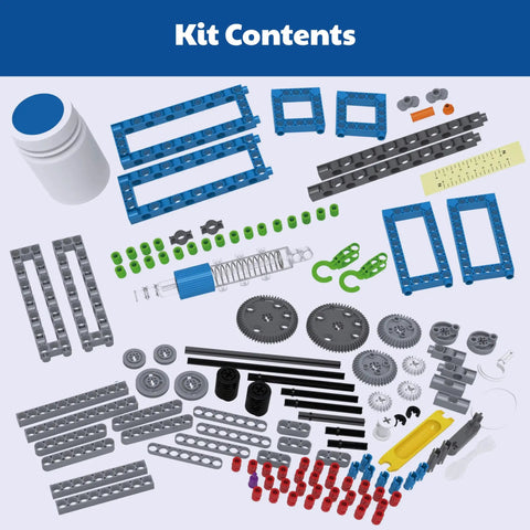 Hands On Simple Machines Kit Build 26 Models To Explore Levers Pulleys Wheels And Axles Inclined Planes Screws Wedges Kit Contents