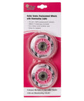 LED Illuminated Inline Skate Wheels 70mm Pink Pack Of 2 With 82A Hardness ABEC7 Bearings Magnetic Power No Batteries Needed