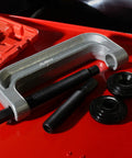 Heavy Duty Ball Joint Press Kit and Wheel Bearing Tool Set for Auto Suspension parts on red surface