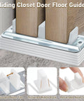 Two Pack Sliding Closet Door Floor Guides With Carpet Risers For An Adjustable Fit For Doors From 3/4 To 1 3/8 Inch Thick