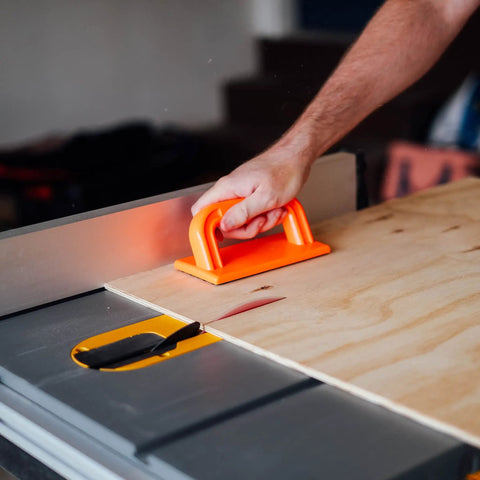Using Table Saw Push Block And Jointer Push Block Two Pack For Woodworking No Slip Grip Easy Feeding Of Your Workpiece Along The Fence