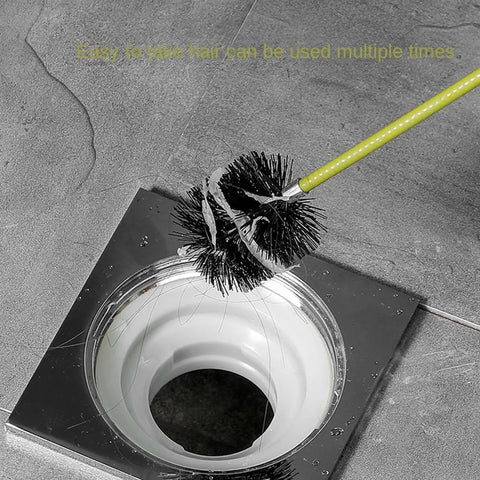 Flexible Drain Snake For Kitchen Sink And Bath Plumbing Portable Bendable Pipe Cleaner Spiral Design removing hair from a drain.