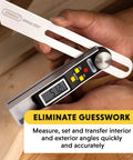 T Bevel Gauge And Protractor Digital Angle Finder With Full LCD Display And 8 Inch Stainless Steel Blade For Woodworking