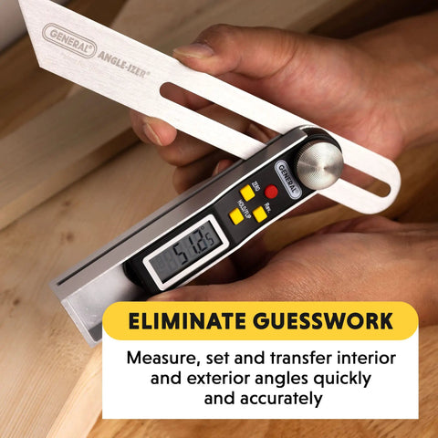 T Bevel Gauge And Protractor Digital Angle Finder With Full LCD Display And 8 Inch Stainless Steel Blade For Woodworking