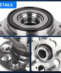 Rear Wheel Bearing And Hub Assembly 5 Lug Fit For Honda CR-V 2007-2011 Rear 4WD And Acura RDX 2007-2012 Rear AWD 2017-2018 Replacement Ready To Install Durable And Reliable