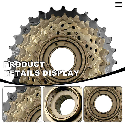 7 Speed Screw On Freewheel For Bikes TZ500-7 14-28 Tooth Gears Durable Steel Cogs Smooth Shifting And Long Lasting Performance