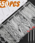 Stainless Steel U Cotter Pin Kit Set With Split Pins Assorted Sizes In Handy Box
