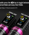 Wireless Tattoo Gun Kit With 2300mAh Batteries, showing display with Normal and Jump-Start Mode on black surface