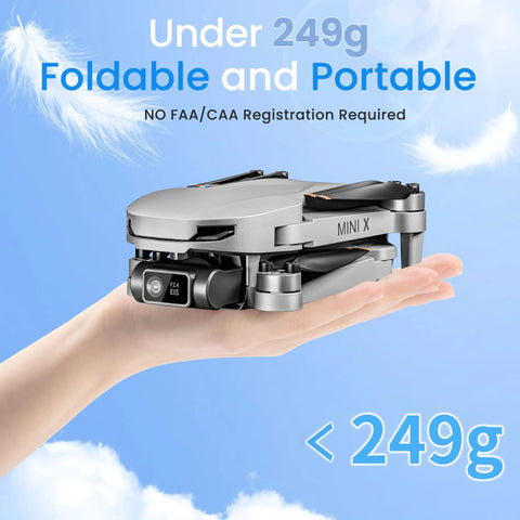 Easy To Fly Lightweight GPS Drone With 4K Camera And 2-Axis Gimbal For Beginners And Adults, No FAA Registration Required