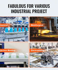 Heavy Duty Industrial Water Chiller Featuring Rapid Air Cooled Setup And Slick Temperature Regulation With Six Horsepower Auto Pump And Stainless Steel Reservoir Tank used in chemical, metallurgical, injection molding, and electroplating activities.