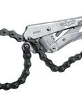 9 Inch Locking Chain Clamp With Adjustable Screw Lock And Easy Trigger Release Built From Heat Treated Alloy Steel For Beefy Durability Holds Pressure Through Repetitive Use On Odd Shaped Parts