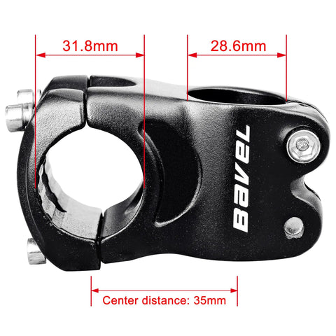 Sturdy 6061 Aluminum MTB Stem Riser 31 Point 8 Millimeter Front Fork Compatible Short Handlebar Stem detailed view