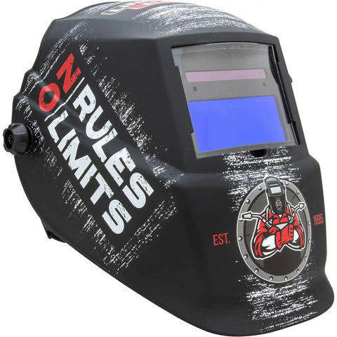 No Rules No Limits Auto Darkening Welding Helmet With Grind Mode And Shade 7 To 13 Lightweight Headgear Solar Powered