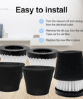 Three Pack Handheld Vacuum Cleaner Filter Set For Dirt Devil Scorpion Handheld Vacuums Style F117 Compatible With Part AD40117