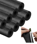 8 Pack Three Quarter Inch Foam Pipe Insulation Tubes With Self Adhesive Pre Slit Covers Polyethylene