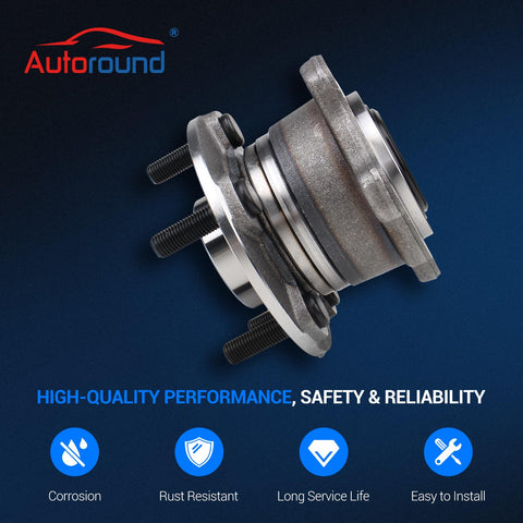 Rear Wheel Bearing And Hub Assembly For AWD Ford Escape 2013 Through 2018 And Lincoln MKC 2015 Through 2019 Two Pack With ABS
