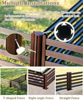 Heavy Duty Aluminum Balcony Railing Height Extender With Solid Anti Fall Safety Guard To Keep Kids And Dogs Secure Add Quick Patio Privacy Weatherproof Outdoor Upgrade featuring installation methods for fences.