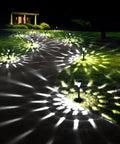 12 Pack Solar Lights Outdoor Waterproof IP65 Cool White Pathway Landscape Lighting for Garden Patio Yard Walkways illuminating path at night