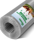 Top Shelf 304 Stainless Steel Hardware Cloth Quarter Inch Wire Mesh 23 Gauge Roll 40 X 98 Feet close-up view of roll for garden use
