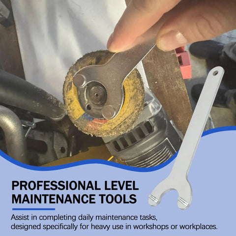 Tough As Nails Replacement Flange Wrench For Milwaukee M-18 Angle Grinder, zinc steel, 6.3 inch, changing cutting wheels.