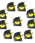 Bulk 25 Foot Tape Measure Set, 10 Pack Retractable Easy Read Tape Measures with Fractions, Imperial and Metric, 1 Inch Wide