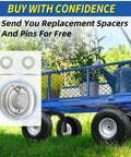 Flat Free 10 Inch Solid Tire Wheel For Hand Trucks Garden Wagons Carts Trolleys And Dollies Replacement 4.10/3.50-4
