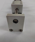 Front view of Linear Motion Actuator with Lead Screw and Motor for DIY CNC Router X Y Z Axis 40mm Stroke, dustproof design.