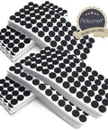 Hella Durable Self Adhesive Felt Pads Black Round Furniture Glides Easy Stick On Chair Skates on sheets for floor protection.