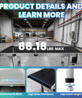 55 By 22 Inches Motorized Belt Conveyor Table With Heavy Duty Stainless Steel Build Anti Static PVC Belt in industrial setting