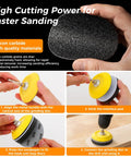 Person holds silicon carbide sanding disc from Ultimate 317 Piece Sanding Disc Kit For Headlight Restoration And Detailing.
