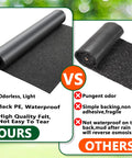 Comparison of 10 By 2 Ft Recycled Felt Mulch Mat Roll For Landscaping Garden Pathways And Weed Barrier Eco Friendly Durable Reusable Fabric Walkway Mat With 10 Stakes For Plants Vegetables And Flowers Outdoor versus other mat types, highlighting features and differences.