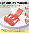 Tough As Nails Replacement Latches For Drawer Tool Boxes In Bright Red 2 Pack durable latch with secure fastening for tool box drawers.