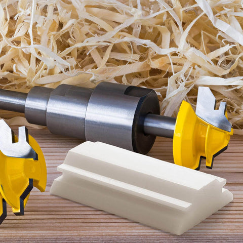 Two Pack Pro Grade 45 Degree Lock Miter Router Bit Setup Jigs For One Half Inch And Three Quarters Inch Stock With Three Quarters Inch And Five Eighths Inch Cutting Height Crown Molding Jig for Miter Saw