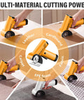 Get The Rhino Hit Cordless Electric Scissors Up A Gear With 4 Speed Settings Up To 320 Rpm for cutting cardboard and various materials.