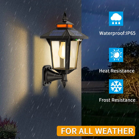 Dope Outdoor Solar Porch Lights With 3 Modes And Motion Sensing For Barn Shed Yard Garage And Chicken Coop Energy Saving