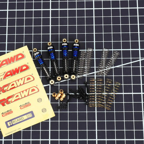 47mm Oil Type Shocks For CR18P Hobbyplus 1/18 Rock Van Front And Rear Upgrade Kit Blue Alloy Bodies With Three Spring Options