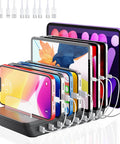 Ultimate Desk Charging Station with 200W total power showcasing devices charging on 8 USB-C and USB-A ports.