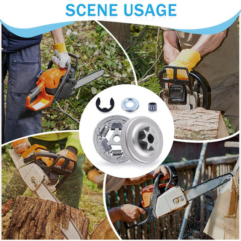 Three Eighths Inch Spur Clutch Drum Sprocket Bearing Kit Five Piece Replacement For Stihl MS311 MS391 Chainsaws scene usage