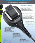 Speaker Mic For Motorola Vertex Radios Compatible With VX 261 VX 531 EVX 261 EVX 531 534 539 VX 210 231 260 264 351