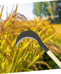 Long Handle Gardening Grass Knife Hand Scythe For Weeding And Cultivation Durable Manganese Steel Garden Tool with sharp edge