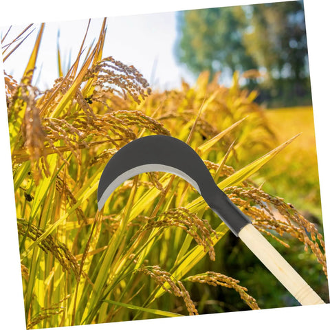 Long Handle Gardening Grass Knife Hand Scythe For Weeding And Cultivation Durable Manganese Steel Garden Tool with sharp edge