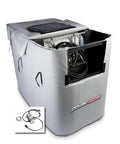 330 Gallon DEF Tote Heater With Adjustable Thermostat Full Wrap Heat Blanket For IBC Tote Insulated Lid Industrial Gray Vinyl Heavy Duty Straps Keeps DEF Consistently Warm covered in gray vinyl with straps