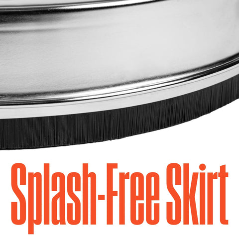 16.5 Inch Surface Cleaner Attachment For Pressure Washers Stainless Steel Up To 4400 PSI featuring splash-free skirt detail