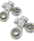Heavy Duty M10x1.25 Threaded Fish Eye Rod End Bearings 4pc Set, steel material, ideal for industrial machinery operations.