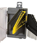 45 Piece SAE Metric Hex And Torx Key Set With Handy Storage Case shown open with keys visible