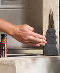 Two Ounce Epoxy Putty Stick That Delivers A Fast Hardcore Waterproof Bond For Cars Boats Plumbing And Home Repairs in use on wood frame.