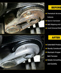 Comparison of an old rusty part and new AC Belt Tensioner Kit For Chevy Tahoe GMC Yukon Cadillac Escalade And Avalanche 2000 2008