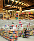 Supermarket aisle lighting using 2Ft LED Tube Lights 8W Replacement For Fluorescent 6000K Cool White Ballast Bypass Pack Of 4.